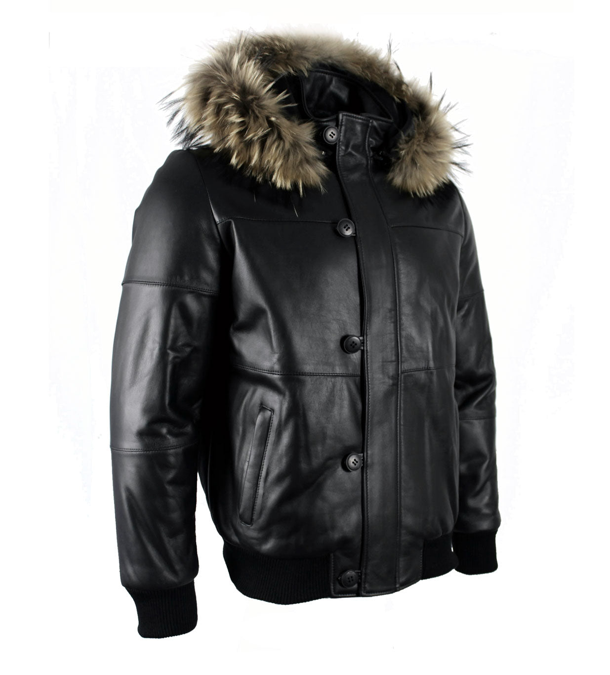 Louis Vuitton Leather Strip Black Mink Coat - Vitkac shop online